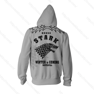 House Stark Game Of Thrones Zip Up Hoodie   