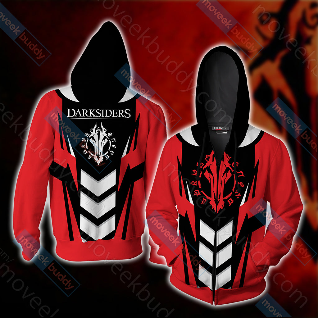 Darksiders Symbol Unisex 3D T-shirt Zip Hoodie