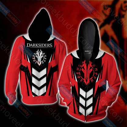 Darksiders Symbol Unisex 3D T-shirt Zip Hoodie