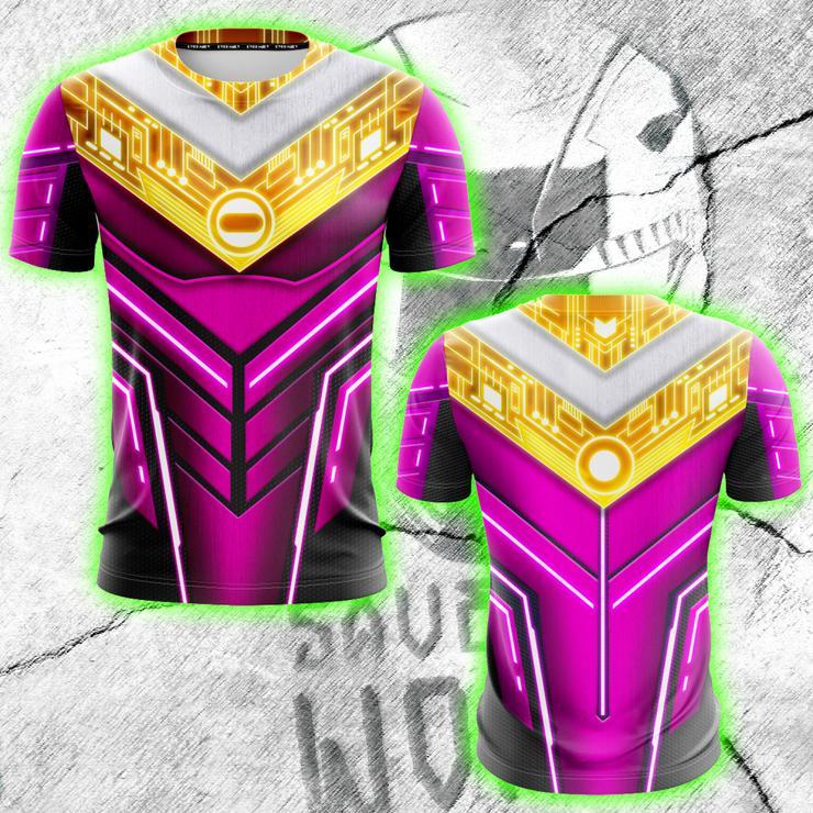 Power Ranger ZEO Cosplay Unisex 3D T-shirt Pink Ranger