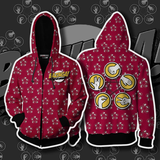 The Big Bang Theory Zip Up Hoodie 5XL