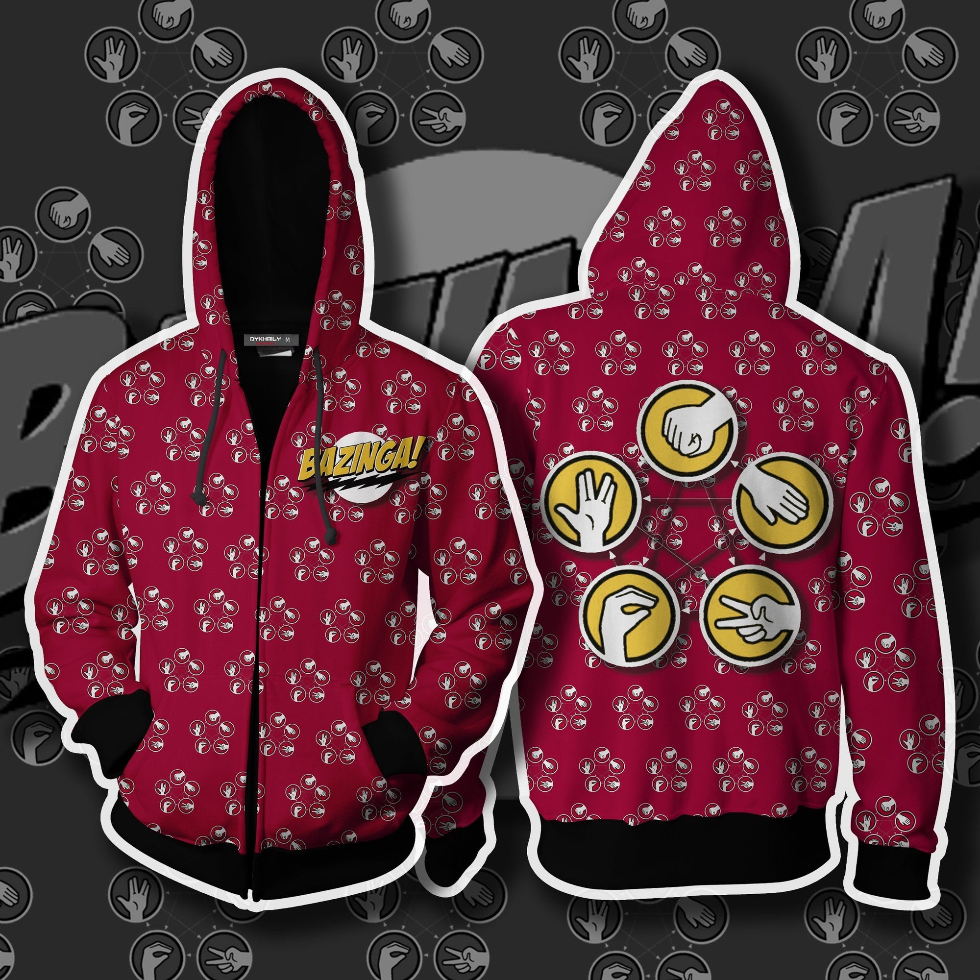 The Big Bang Theory Zip Up Hoodie XS  