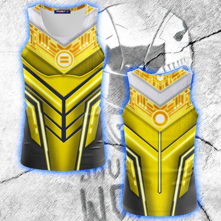 Power Ranger ZEO Cosplay 3D Tank Top Gold Ranger