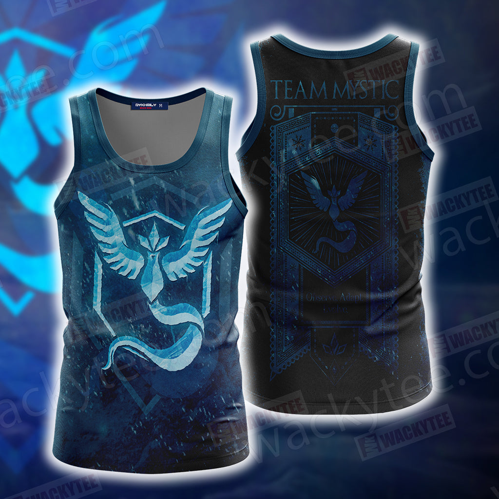 Team Mystic Pokemon Go New Unisex 3D T-shirt Tank Top