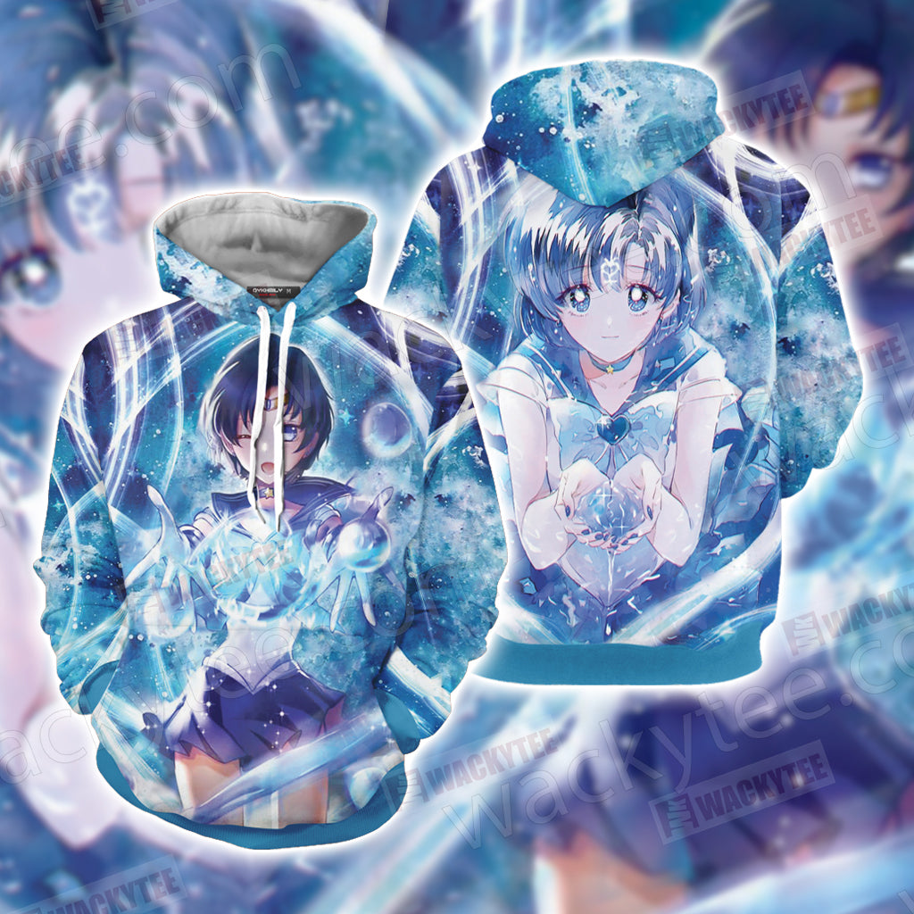 Sailor Moon Sailor Mercury Unisex 3D T-shirt Hoodie