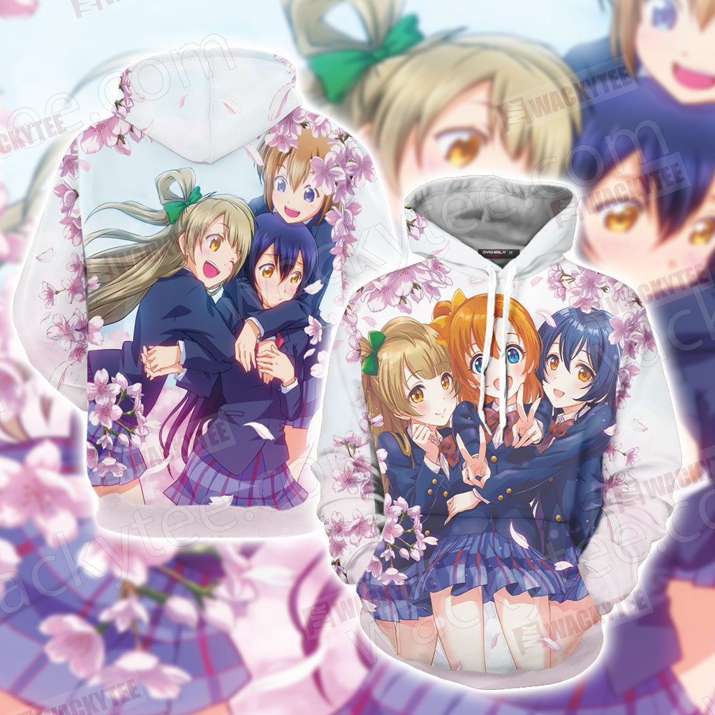 Love Live! School Idol Project Honoka, Umi and Kotori 3D T-shirt Hoodie