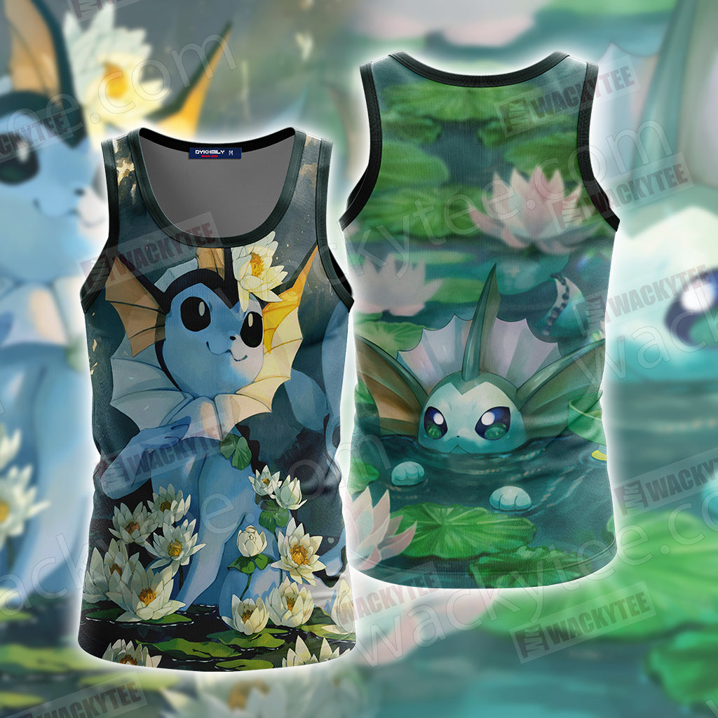 Pokemon Vaporeon Unisex 3D T-shirt Tank Top