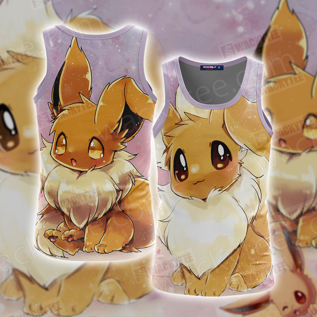Pokemon Eevee 3D T-shirt Tank Top