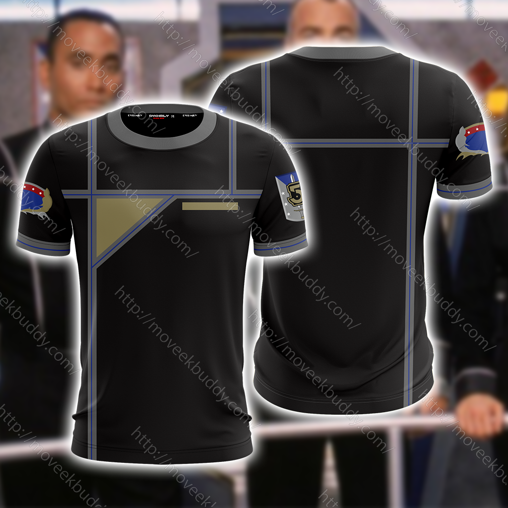 Babylon 5 Army Of Light Uniform Cosplay Unisex 3D T-shirt T-shirt