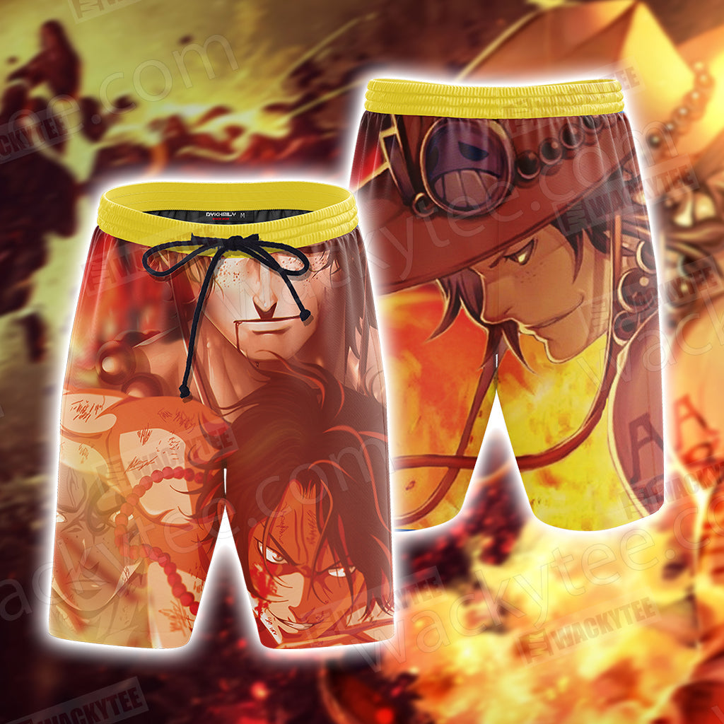One Piece Ace Unisex 3D T-shirt Beach Shorts