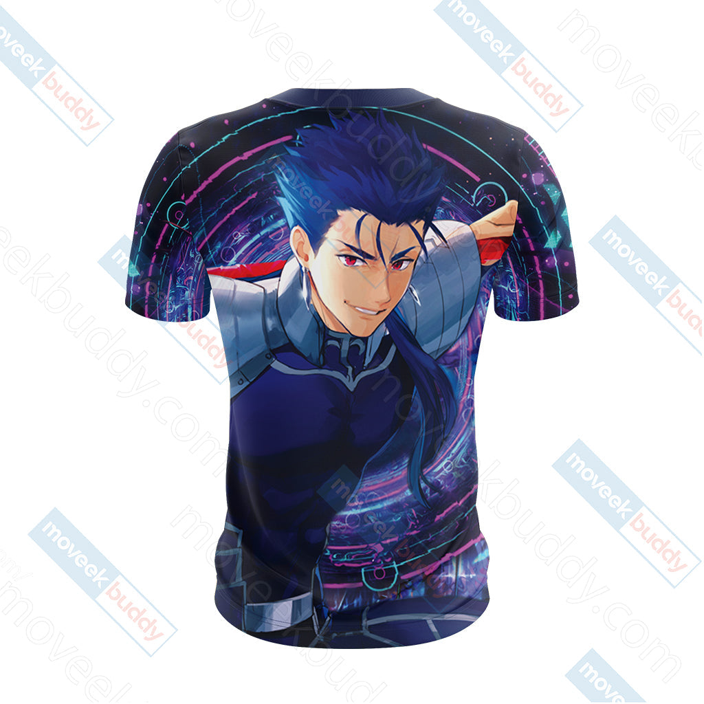 Fate/Stay Night Lancer Unisex 3D T-shirt