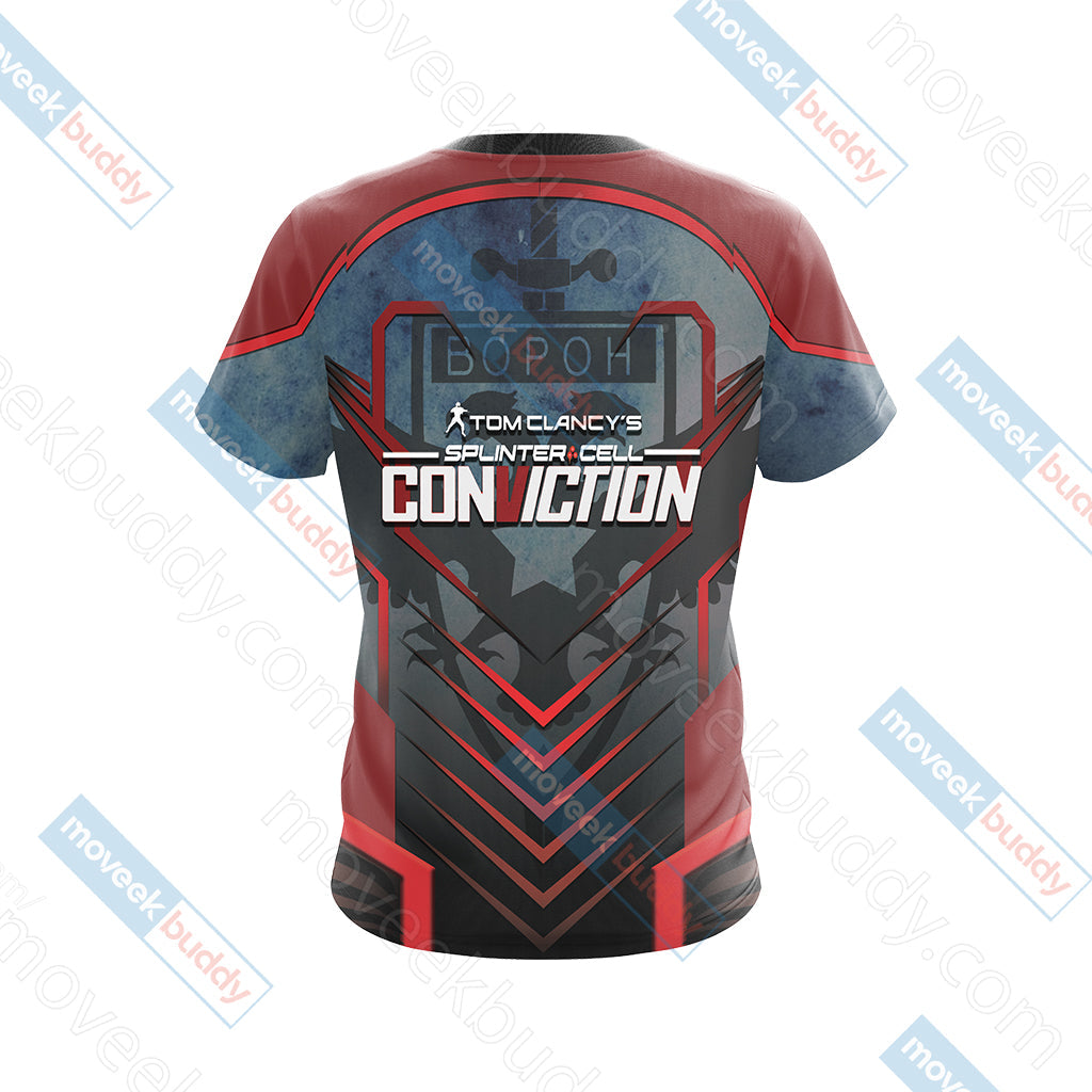 Tom Clancy's Splinter Cell: Conviction BopoH Logo Unisex 3D T-shirt