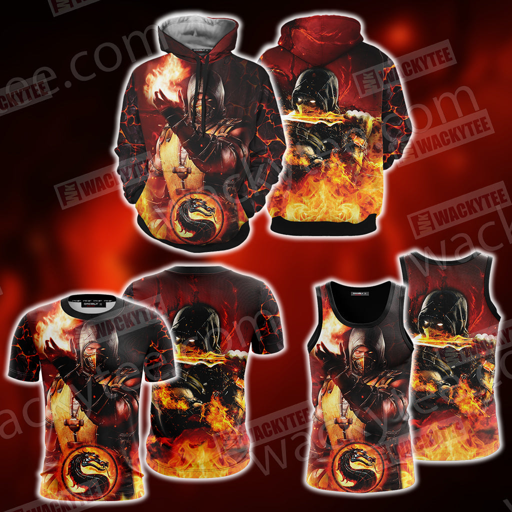 Mortal Kombat Scorpion New Look Unisex 3D T-shirt