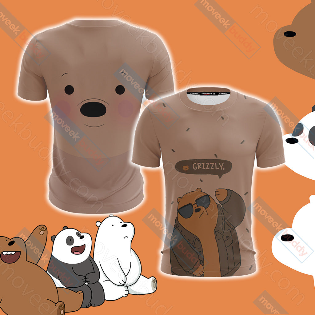 We Bare Bears - Grizzly Unisex 3D T-shirt