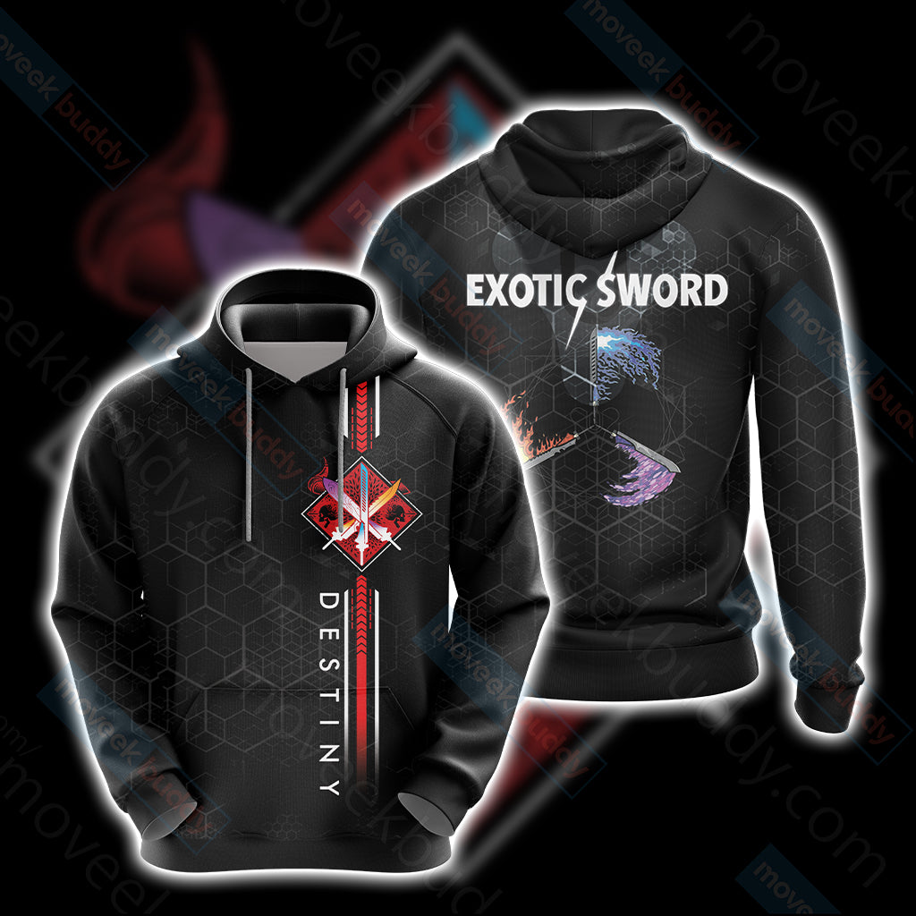 Destiny Exotic Swords Unisex 3D T-shirt Hoodie