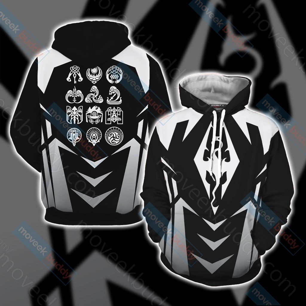 The Elder Scrolls V: Skyrim New Unisex 3D T-shirt Hoodie