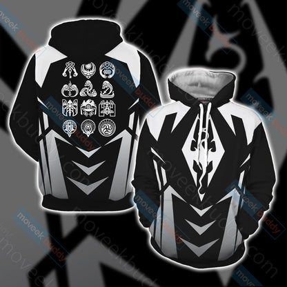 The Elder Scrolls V: Skyrim New Unisex 3D T-shirt Hoodie