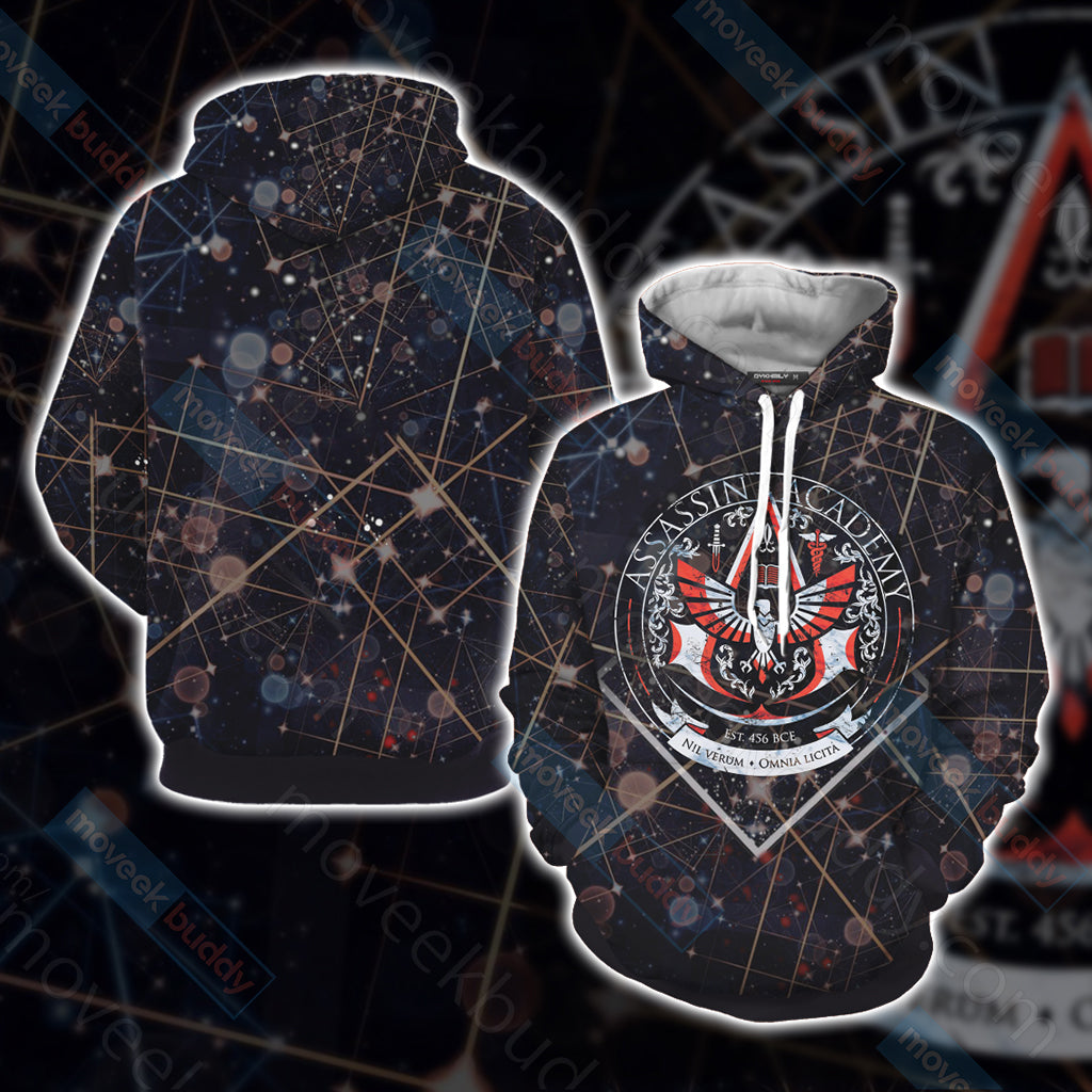 Assassin's Creed Academy Unisex 3D T-shirt Hoodie