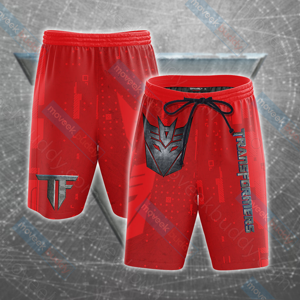 Transformers Decepticon Unisex 3D T-shirt Beach Shorts
