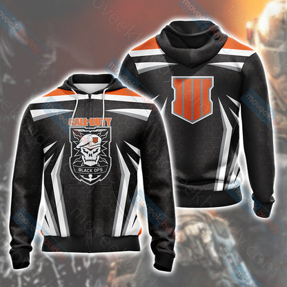 Call of Duty - Black Ops 4 Unisex 3D T-shirt Zip Hoodie