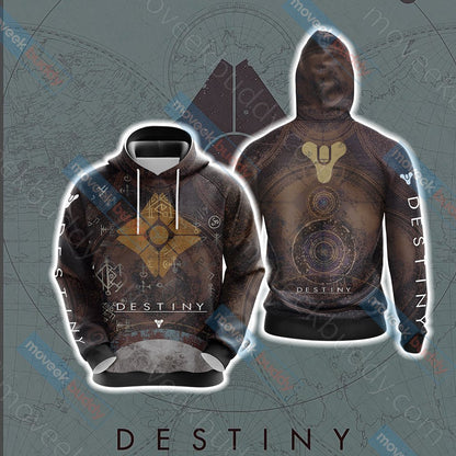 Destiny 2 Ghost Shell Unisex 3D T-shirt Hoodie