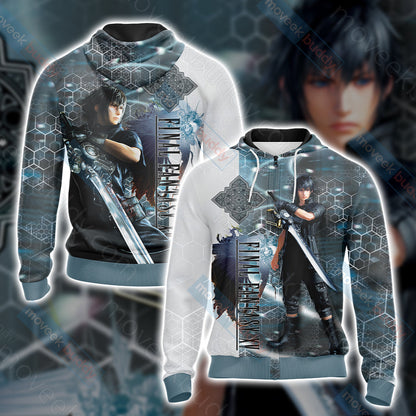 Final Fantasy XV - Noctis Lucis Caelum New Unisex 3D T-shirt Zip Hoodie