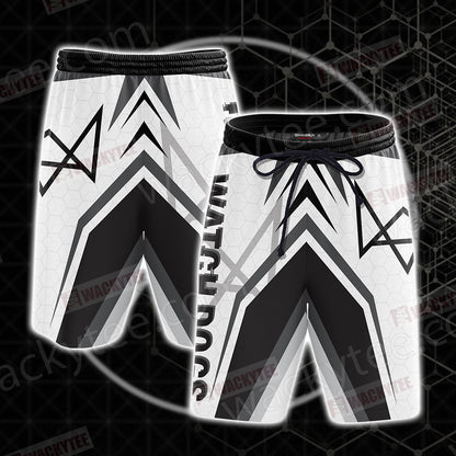 Watch Dogs Unisex 3D T-shirt Beach Shorts