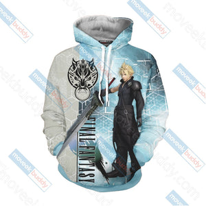 Final Fantasy - Cloud T-shirt Zip Hoodie Pullover Hoodie   