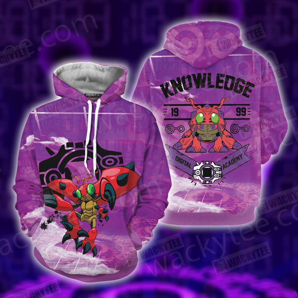 Digimon New The Crest Of Knowlegde 3D T-shirt Hoodie