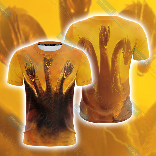 Godzilla King Of The Monsters - Ghidorah Unisex 3D T-shirt