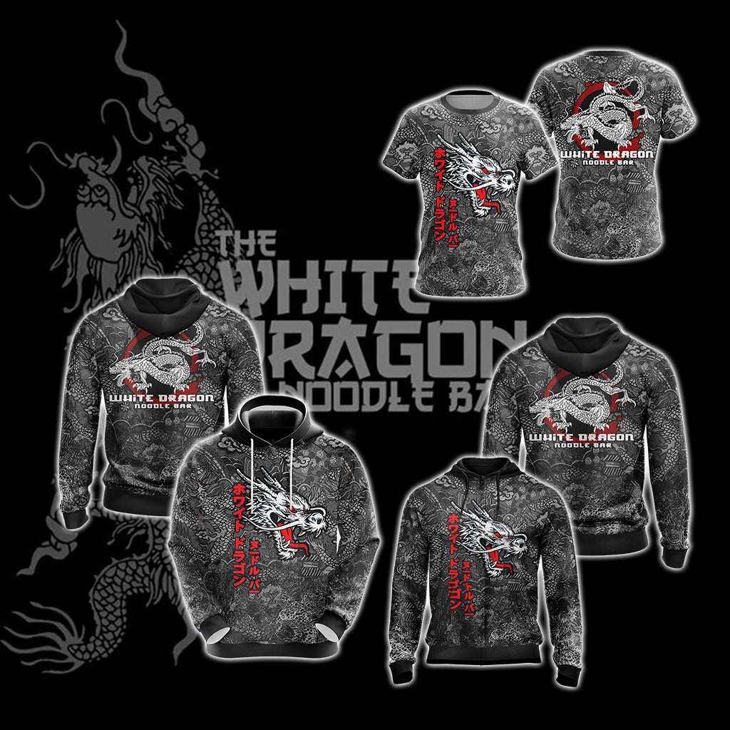 Blade Runner White Dragon Noodle Bar Unisex 3D T-shirt