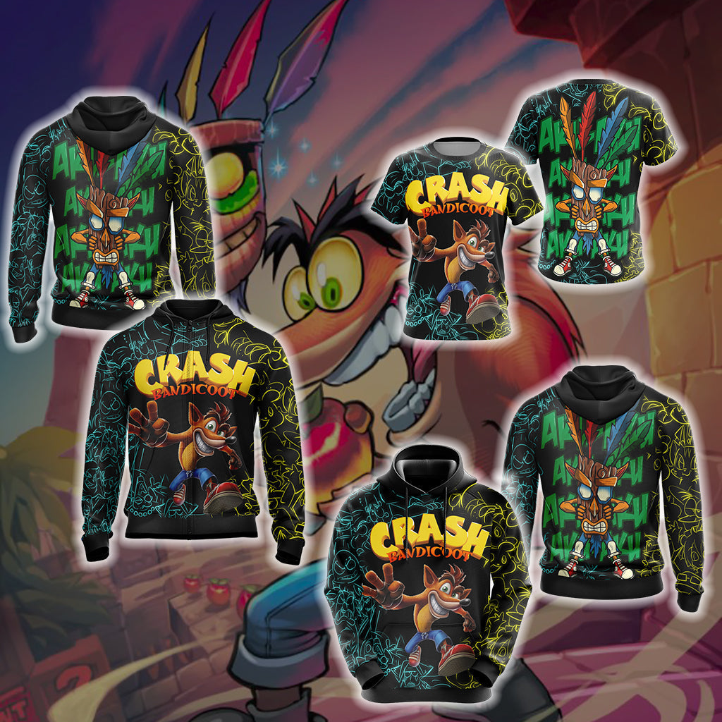 Crash Bandicoot New Unisex 3D T-shirt