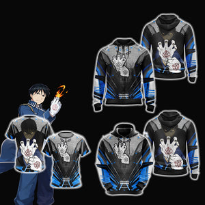 Fullmetal Alchemist - Roy Mustang Unisex 3D T-shirt   