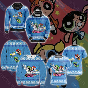 The Powerpuff Girls Christmas Style Unisex 3D T-shirt   