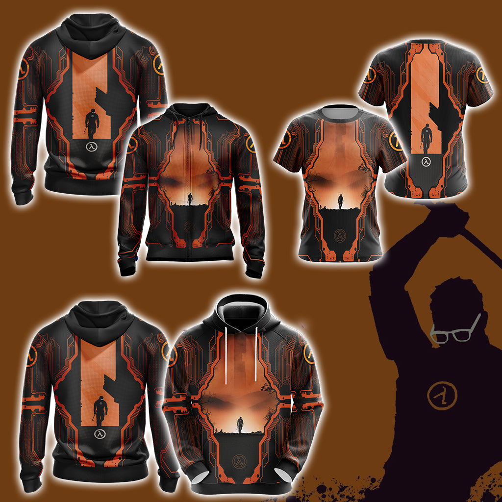 Half-Life Video Game Unisex 3D T-shirt
