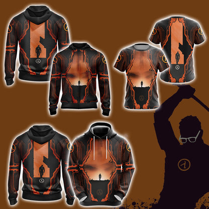 Half-Life Video Game Unisex 3D T-shirt