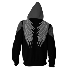 The Hunger Games: Mockingjay Katniss Everdeen (Black) Cosplay Zip Up Hoodie Jacket   