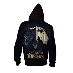 Game Of Thrones Zip Up Hoodie Jacket   