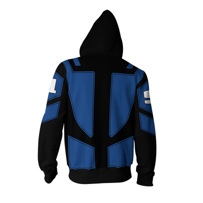 Iron Man (Tony Stark) Racing Suit Up Cosplay Zip Up Hoodie Jacket