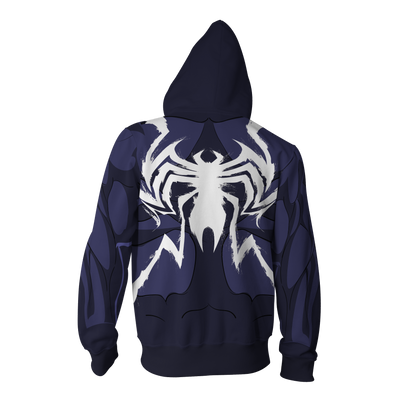 Venom Marvel Cosplay Zip Up Hoodie Jacket