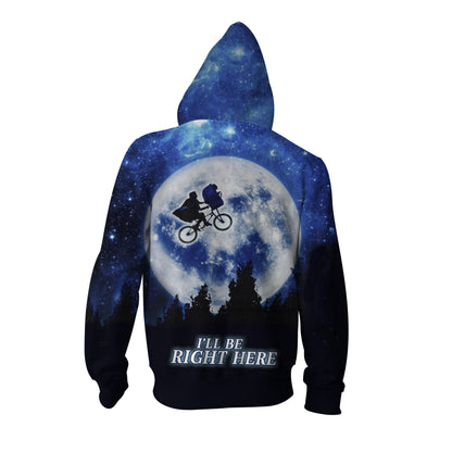 E.T. The Extra- Terrestrial Zip Up Hoodie Jacket