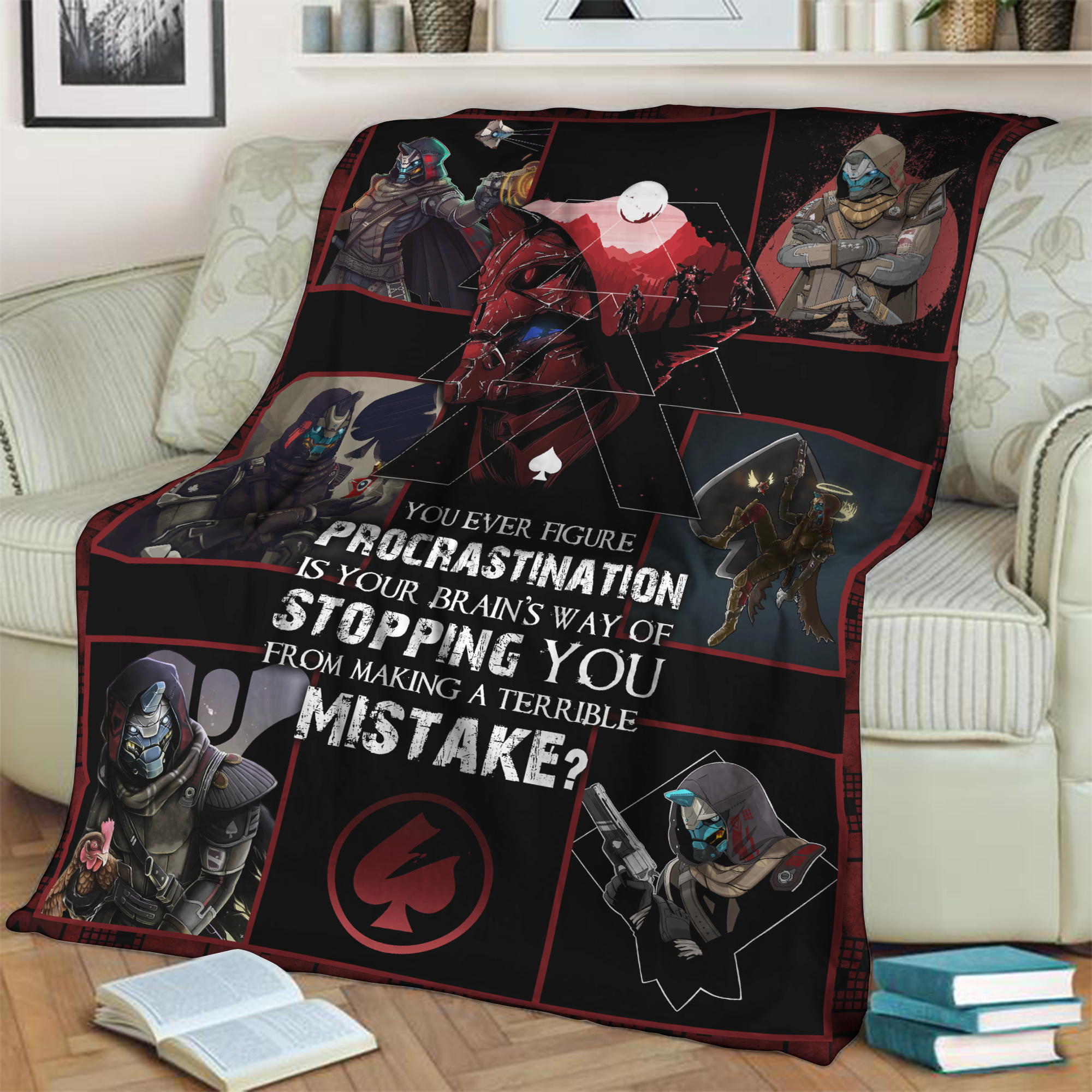 Destiny Cayde-6 Procrastination Stop You From Making A Terrible Mistake 3D Throw Blanket 150cm x 200cm  