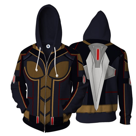 The Wasp Cosplay Zip Up Hoodie Jacket 5XL