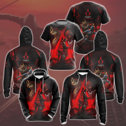 Assassin's Creed Shadows Video Game All Over Printed T-shirt Tank Top Zip Hoodie Pullover Hoodie Hawaiian Shirt Beach Shorts Joggers