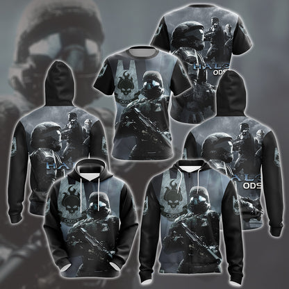 Halo ODST Video Game All Over Printed T-shirt Tank Top Zip Hoodie Pullover Hoodie Hawaiian Shirt Beach Shorts Joggers