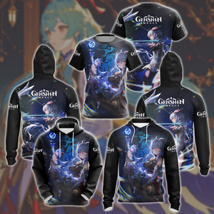 Genshin Impact Ganyu Video Game All Over Printed T-shirt Tank Top Zip Hoodie Pullover Hoodie Hawaiian Shirt Beach Shorts Joggers   