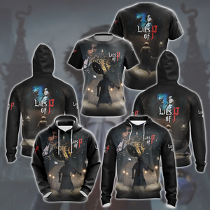 Lies of P Video Game All Over Printed T-shirt Tank Top Zip Hoodie Pullover Hoodie Hawaiian Shirt Beach Shorts Joggers   