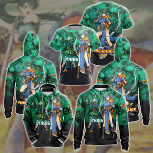 Fire Emblem Blazing Sword Lyndis Video Game All Over Printed T-shirt Tank Top Zip Hoodie Pullover Hoodie Hawaiian Shirt Beach Shorts Joggers   