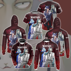 BEASTARS Anime All Over Printed T-shirt Tank Top Zip Hoodie Pullover Hoodie Hawaiian Shirt Beach Shorts Joggers   