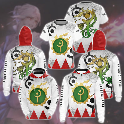 Final Fantasy White Mage Video Game All Over Printed T-shirt Tank Top Zip Hoodie Pullover Hoodie Hawaiian Shirt Beach Shorts Joggers